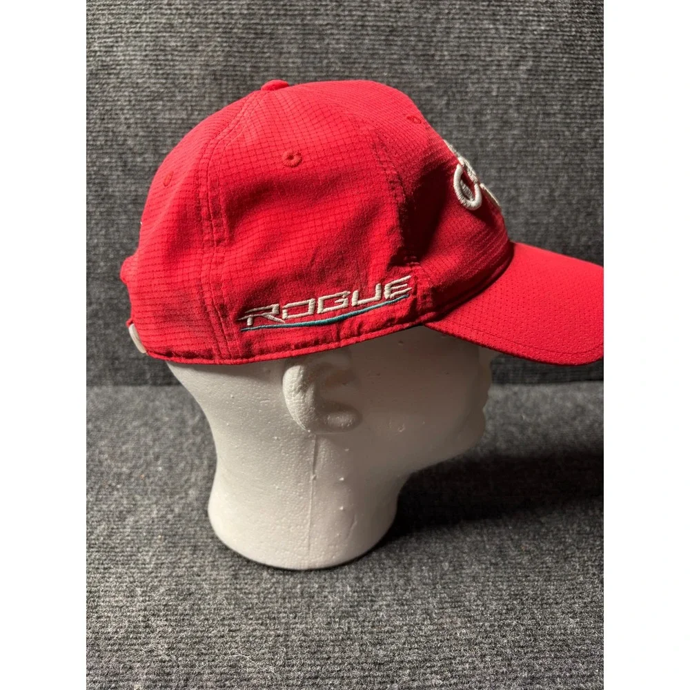 Callaway Rogue Chrome Soft Golf Hat Red Adjustable Kids Youth Baseball Cap